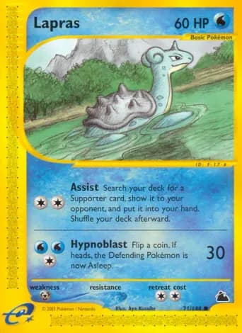 Lapras Pokémon card #71