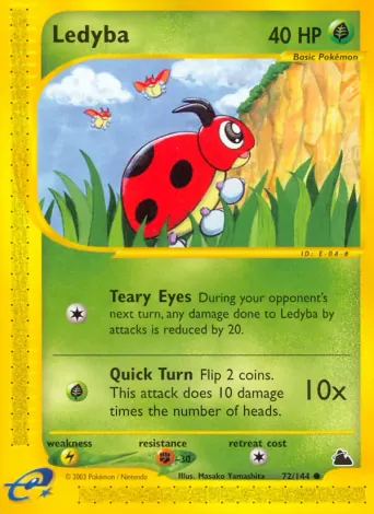 Ledyba Pokémon card #72