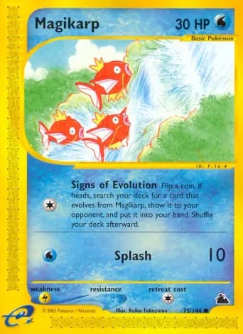 Magikarp Pokémon card #75