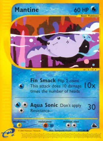 Mantine Pokémon card #77