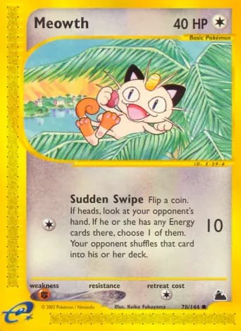 Meowth Pokémon card #78