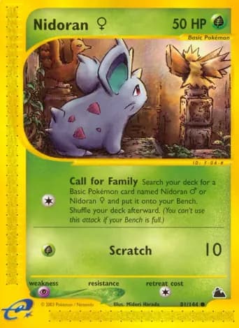 Nidoran♀ Pokémon card #81