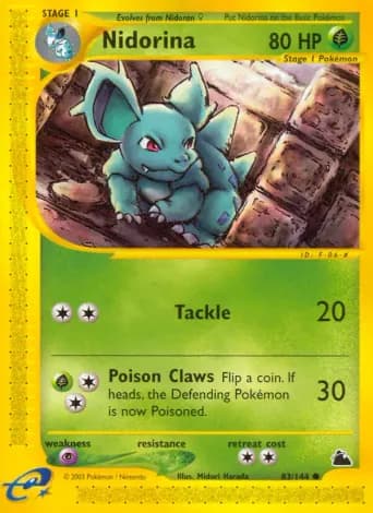 Nidorina Pokémon card #83
