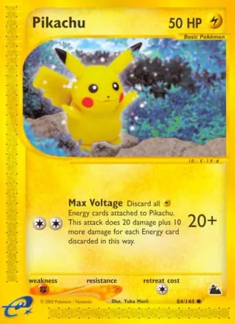 Pikachu Pokémon card #84