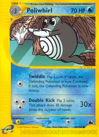 Poliwhirl Pokémon card #88