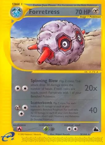 Forretress Pokémon card #9