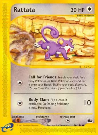 Rattata Pokémon card #90