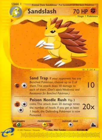 Sandslash Pokémon card #93