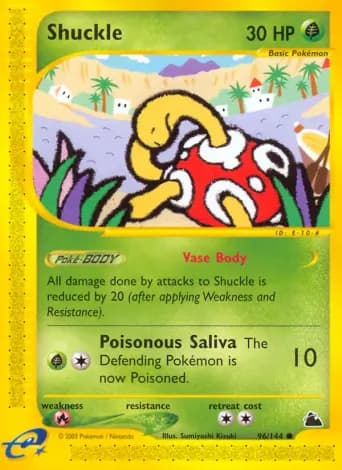 Shuckle Pokémon card #96