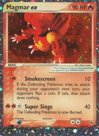 Magmar ex Pokémon card #100