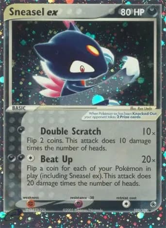 Sneasel ex Pokémon card #103