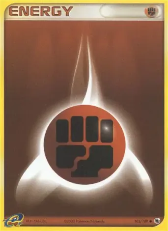 Fighting Energy Pokémon card #105