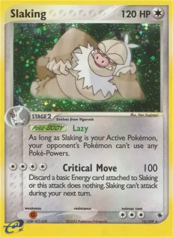 Slaking Pokémon card #12