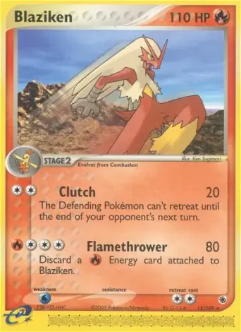 Blaziken Pokémon card #15
