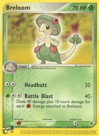 Breloom Pokémon card #16