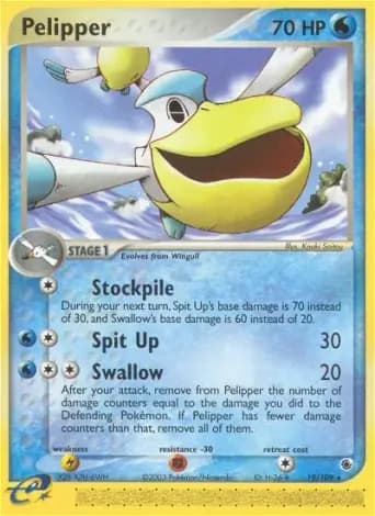 Pelipper Pokémon card #19
