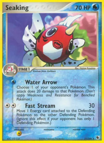 Seaking Pokémon card #21