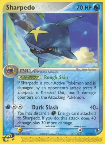 Sharpedo Pokémon card #22
