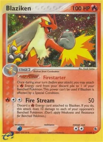 Blaziken Pokémon card #3