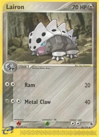 Lairon Pokémon card #36