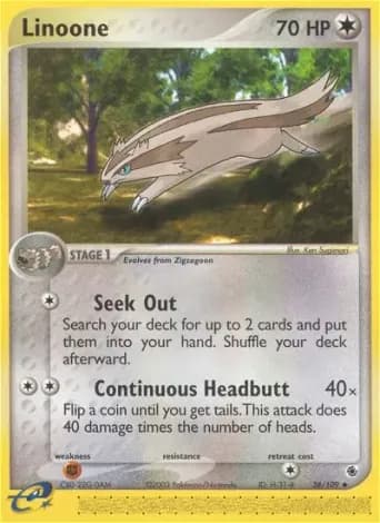 Linoone Pokémon card #38