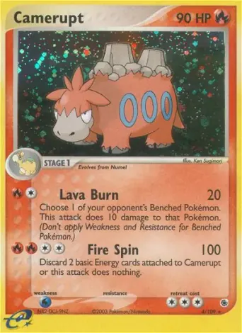 Camerupt Pokémon card #4
