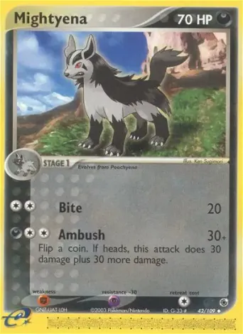 Mightyena Pokémon card #42