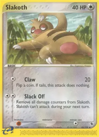 Slakoth Pokémon card #45