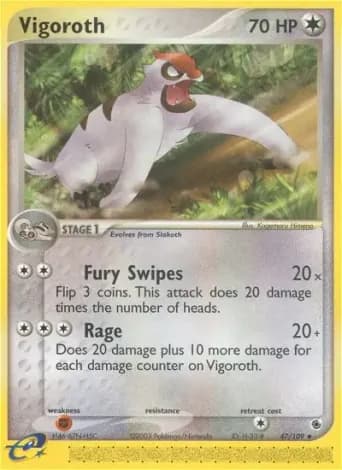 Vigoroth Pokémon card #47
