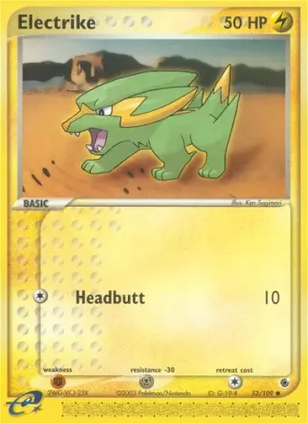 Electrike Pokémon card #52