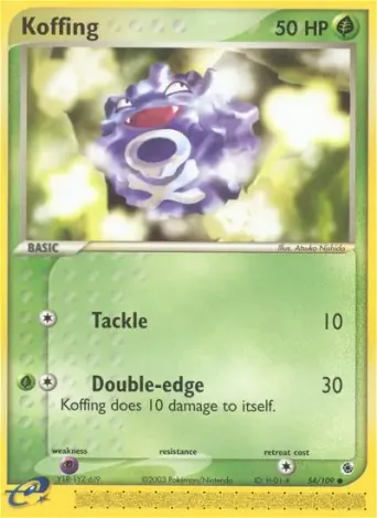 Koffing Pokémon card #54