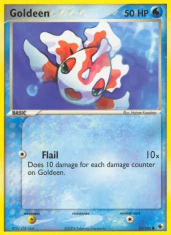 Goldeen Pokémon card #55
