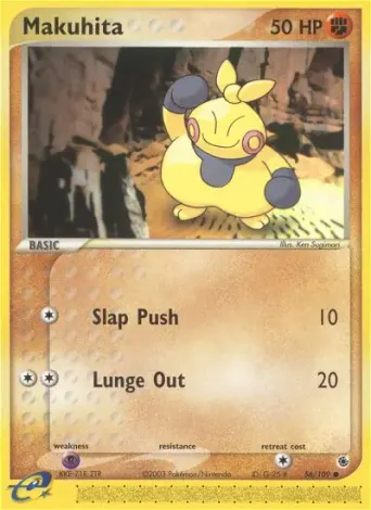 Makuhita Pokémon card #56
