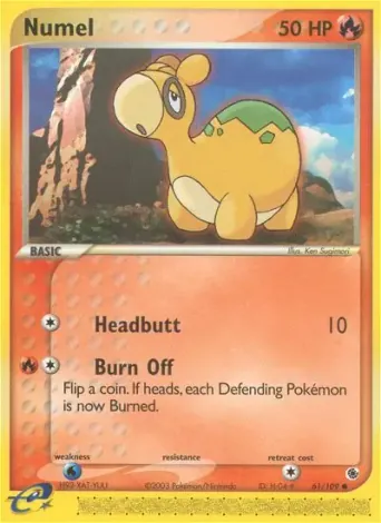 Numel Pokémon card #61