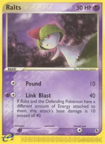 Ralts Pokémon card #68