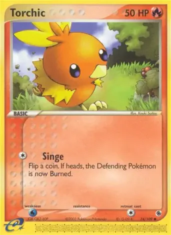 Torchic Pokémon card #74