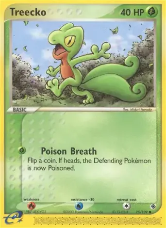 Treecko Pokémon card #75