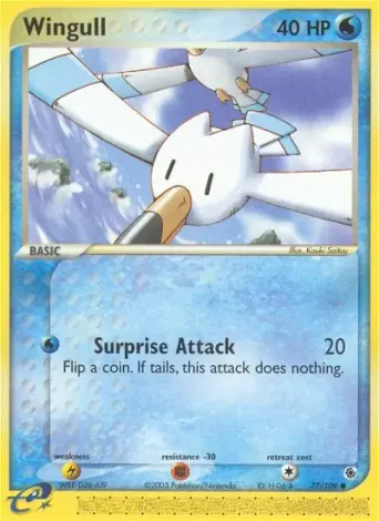 Wingull Pokémon card #77