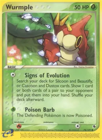 Wurmple Pokémon card #78