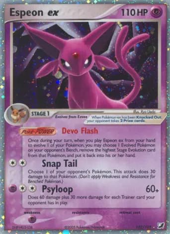 Espeon ex Pokémon card #102