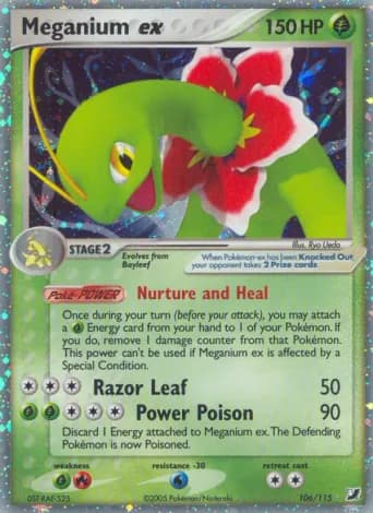 Meganium ex Pokémon card #106