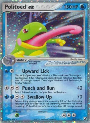 Politoed ex Pokémon card #107