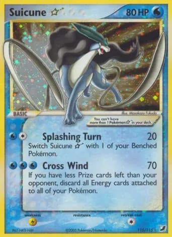 Suicune Star Pokémon card #115