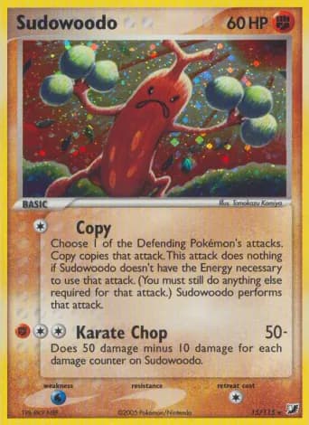 Sudowoodo Pokémon card #15