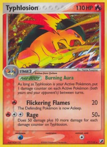 Typhlosion Pokémon card #17