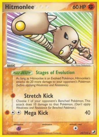 Hitmonlee Pokémon card #25