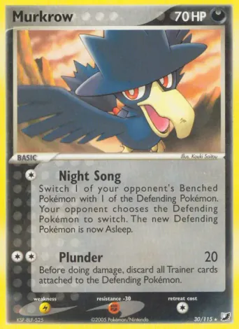 Murkrow Pokémon card #30