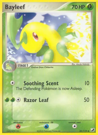 Bayleef Pokémon card #35