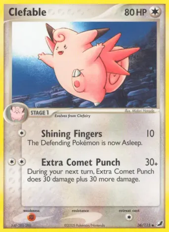 Clefable Pokémon card #36