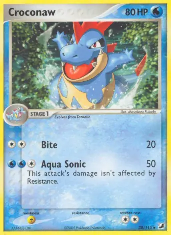 Croconaw Pokémon card #38
